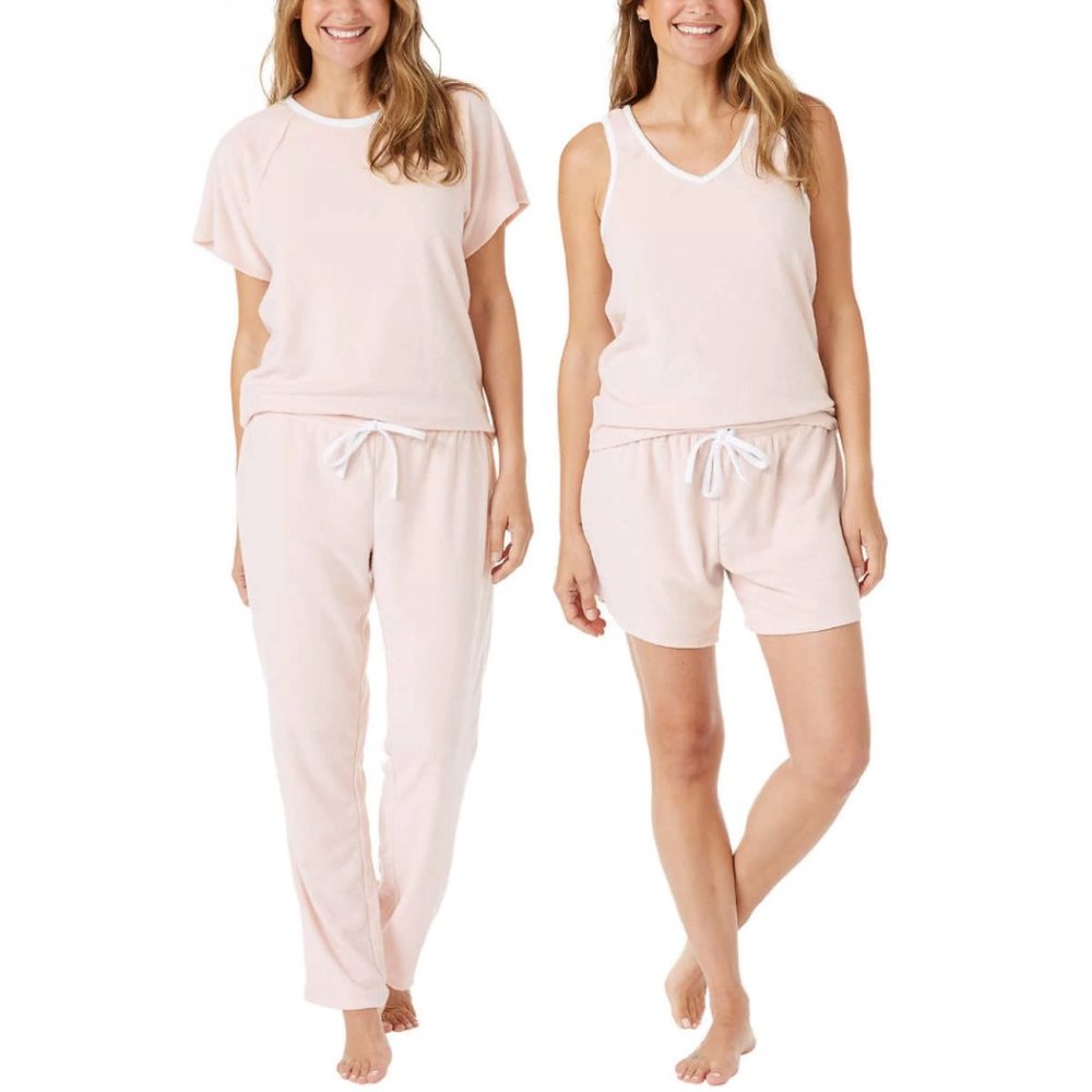 Lucky Brand Women's XXL 4 Piece Terry Pajama Set NEW!